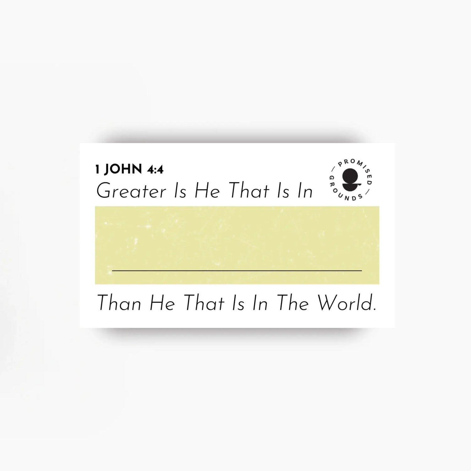 1 John 4:4 Customizable Scripture Magnet – 2