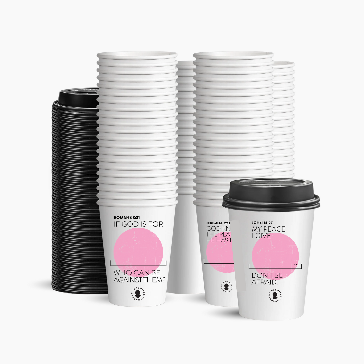 Draft 25 Pack Pink Paper Cups - Promised Grounds