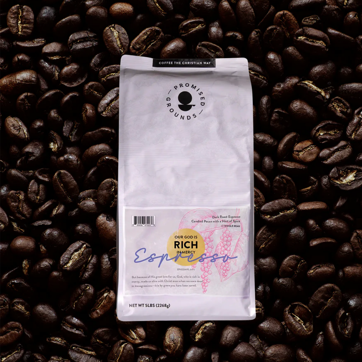 Ephesians 2:4&5 Espresso Roast – Whole Bean, Bold in Faith (5lb)