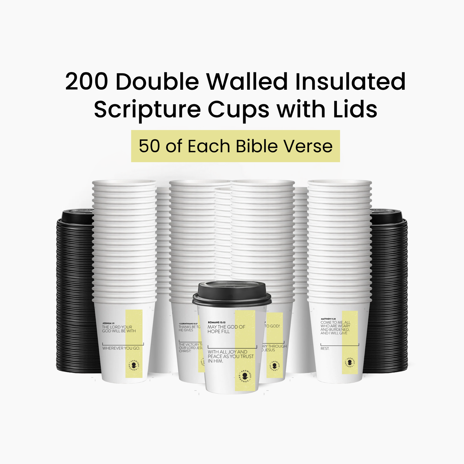 Church Brew Bundle – Bulk 5lb Coffee & Cups with a Calling (Yellow Paper Cups)
