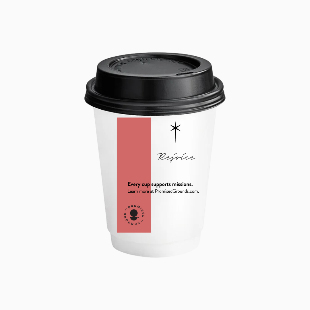 25 Christmas Scripture Coffee Cups - Double Walled Paper Cups & Lids 12oz (Christmas Edition)