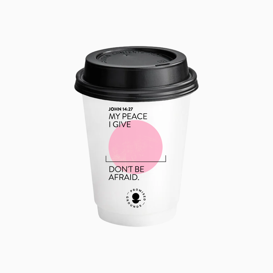 200 Pink Scripture Coffee Cups - Double Walled Paper Cups & Lids 12oz (Pink Edition)