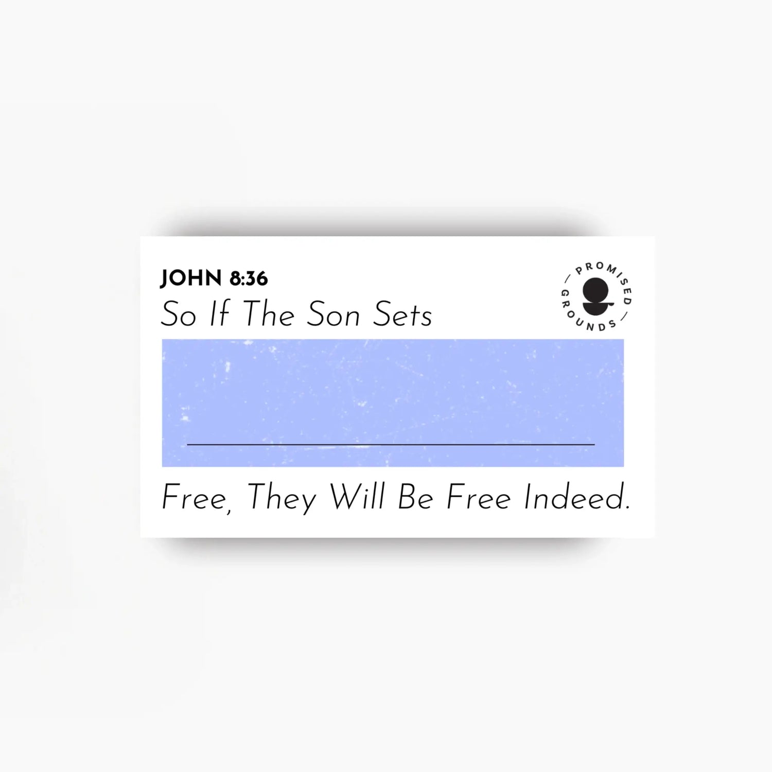 John 8:36 Customizable Scripture Magnet – 2