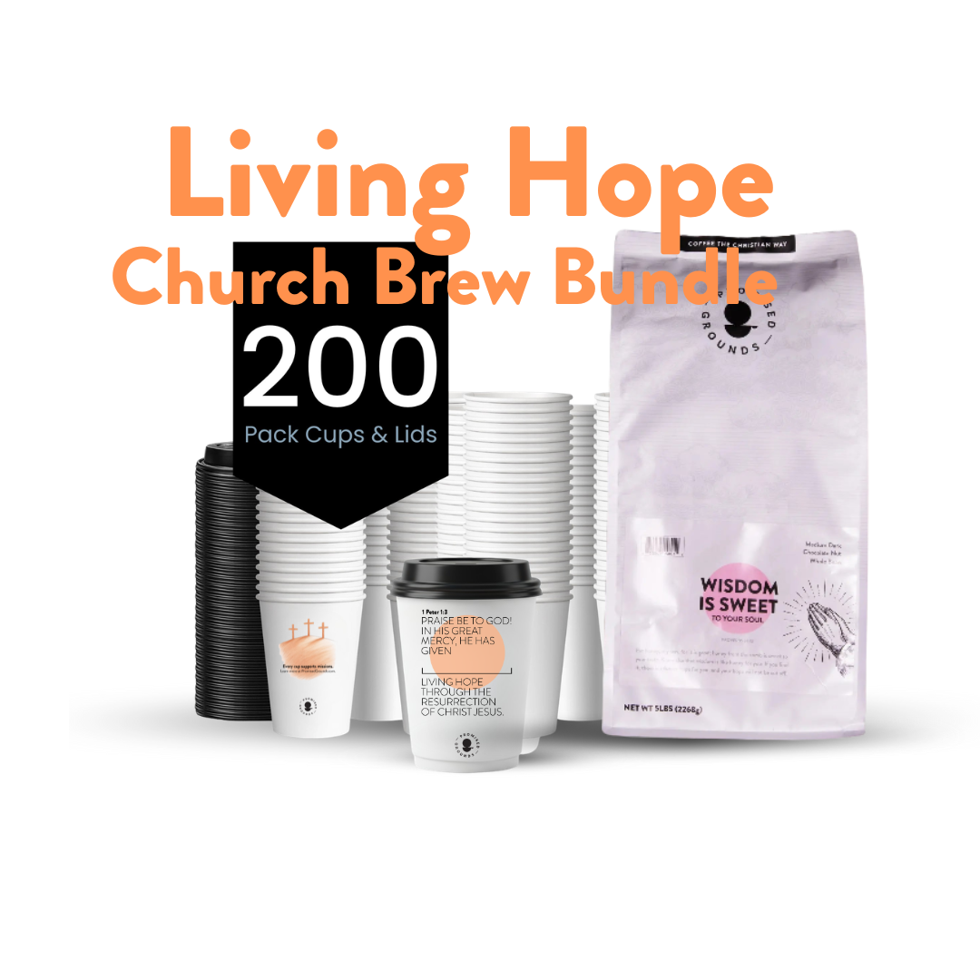 Living Hope Church Brew Bundle/Bulk Cups & Coffee - Promised Grounds