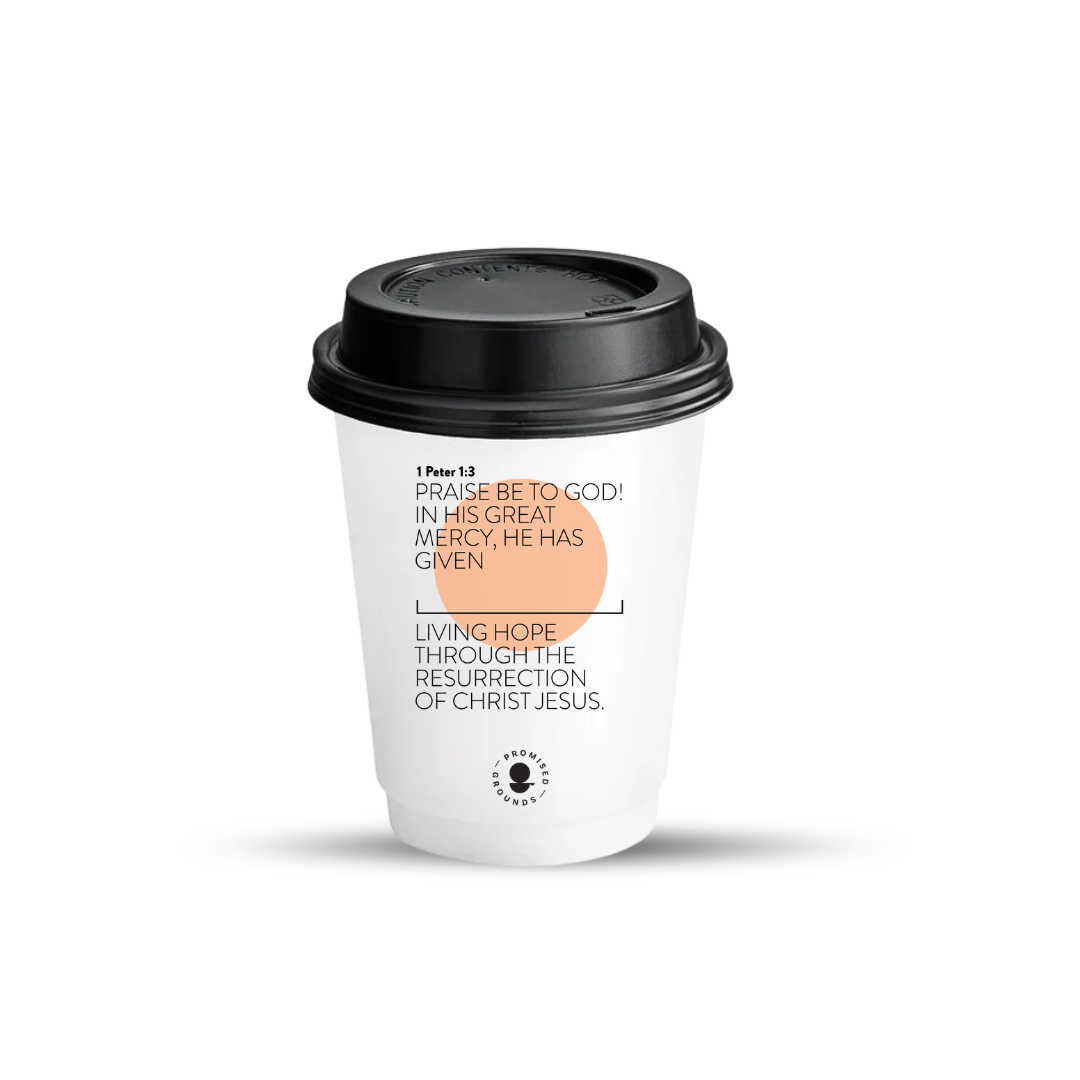 Living Hope Series - 25 Pack Cups & Lids - Promised Grounds