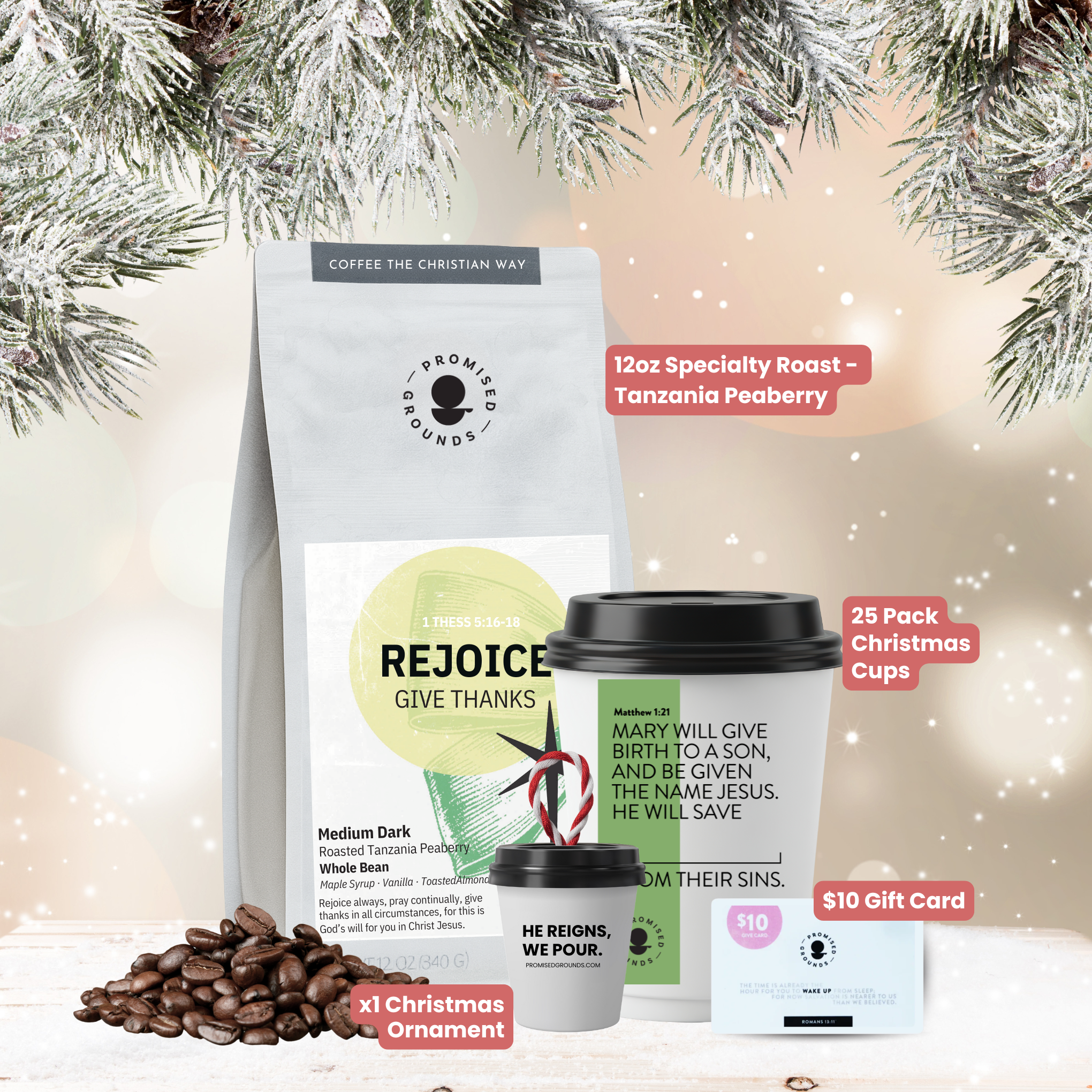 RIKKY様　risou no Coffee Rejoice Holiday Gift Set - LIMITED EDITION Tanzania Peaberry Roast