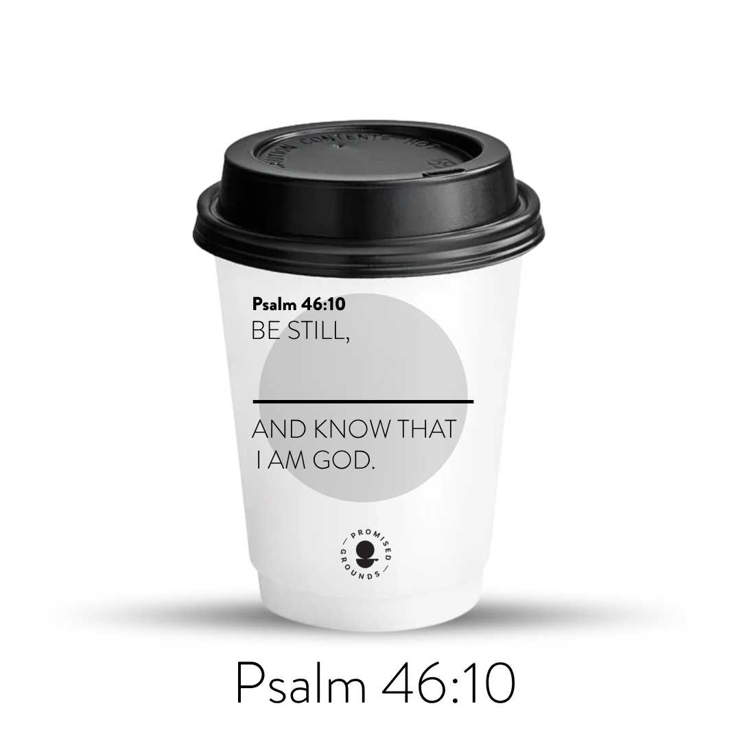 Grey Scripture Hot Coffee Cups – Nehemiah 8:10