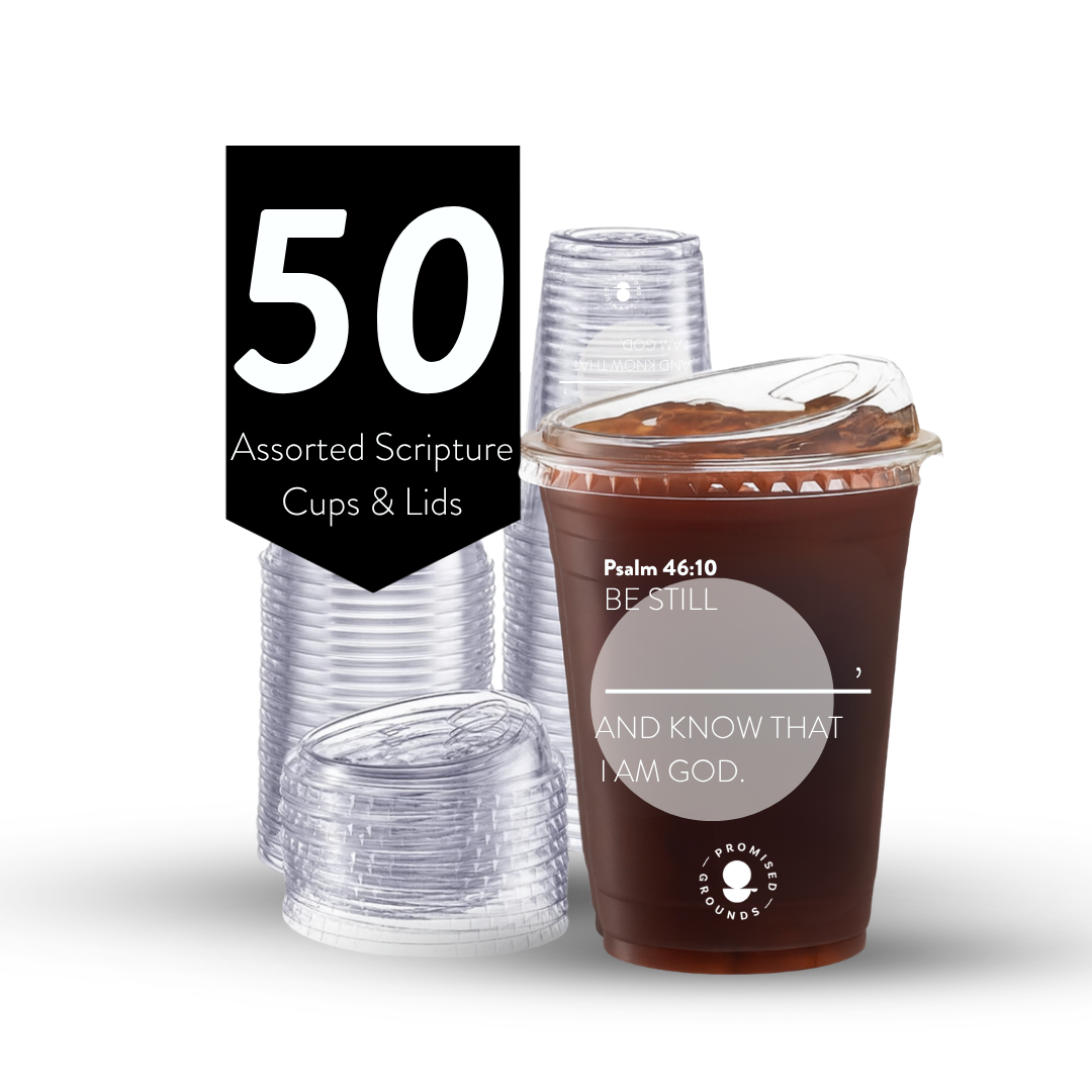 Grey Scripture Cold Cups lifestyle