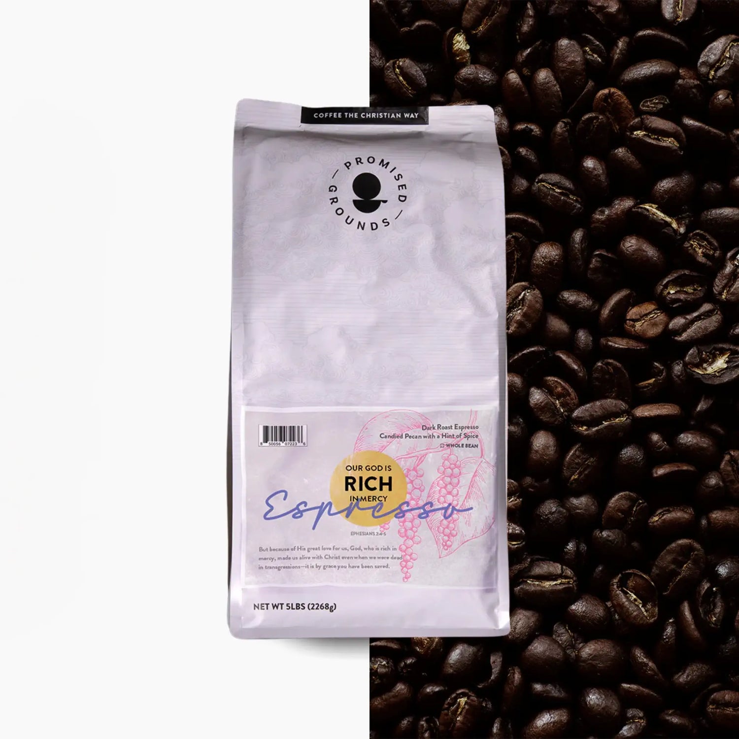 Ephesians 2:4&5 Espresso Roast – Whole Bean, Bold in Faith (5lb)