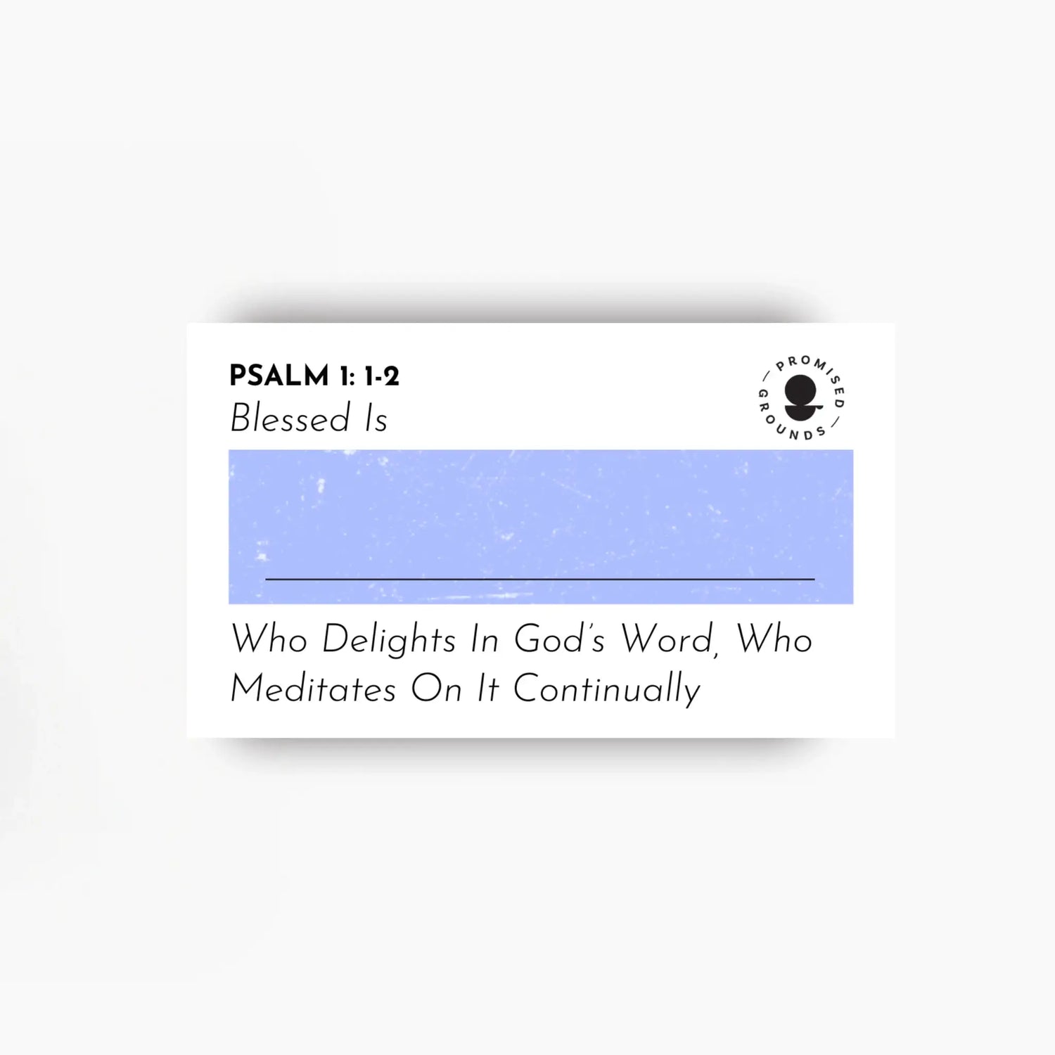 Psalm 1: 1–2 Customizable Scripture Magnet – 2
