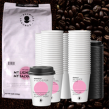 Church Brew Bundle –  Bulk 5lb Coffee & Cups with a Calling (Pink Paper Cups)