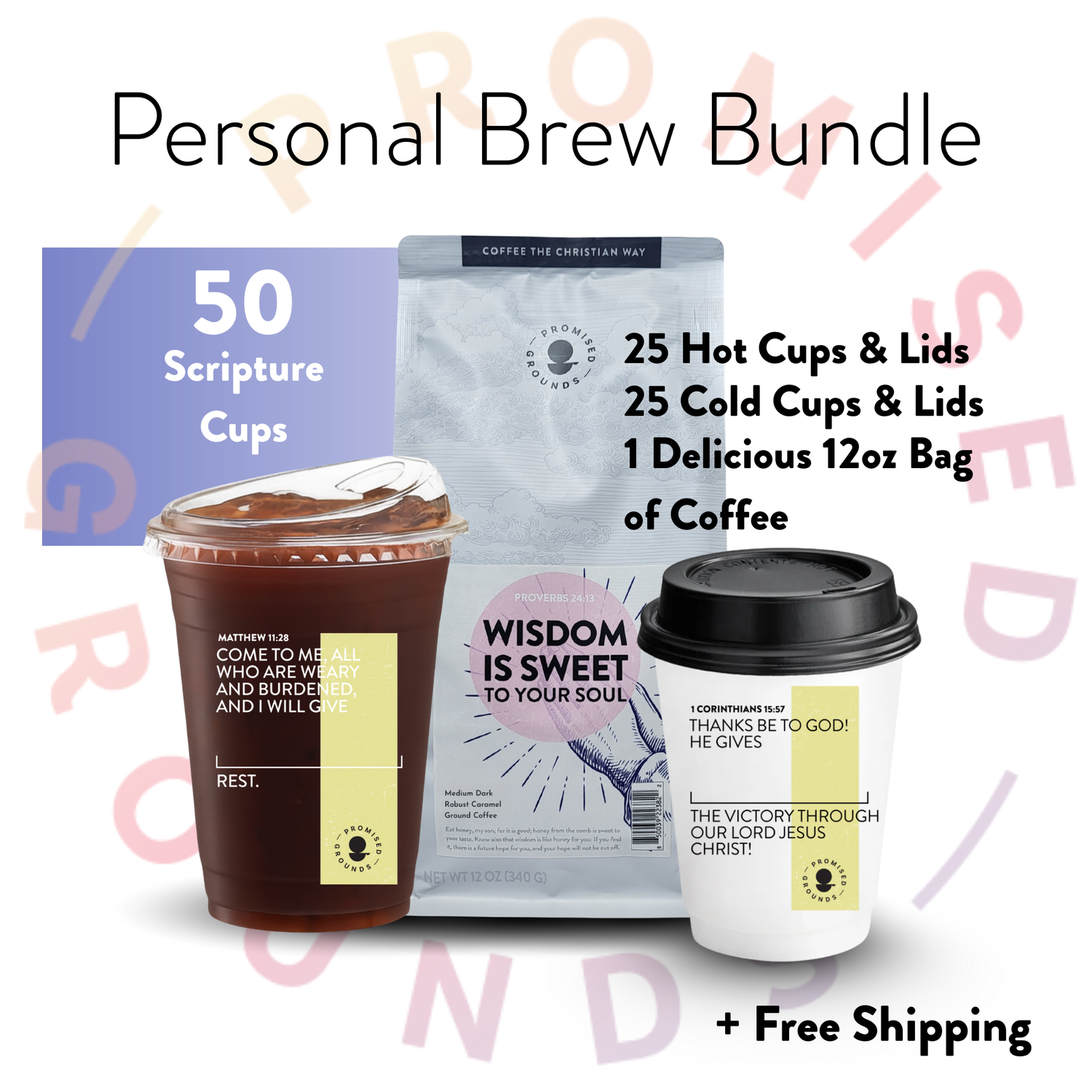 Yellow Series - 50 Cups (25 Hot/25 Cold) Brew Bundle - Promised Grounds