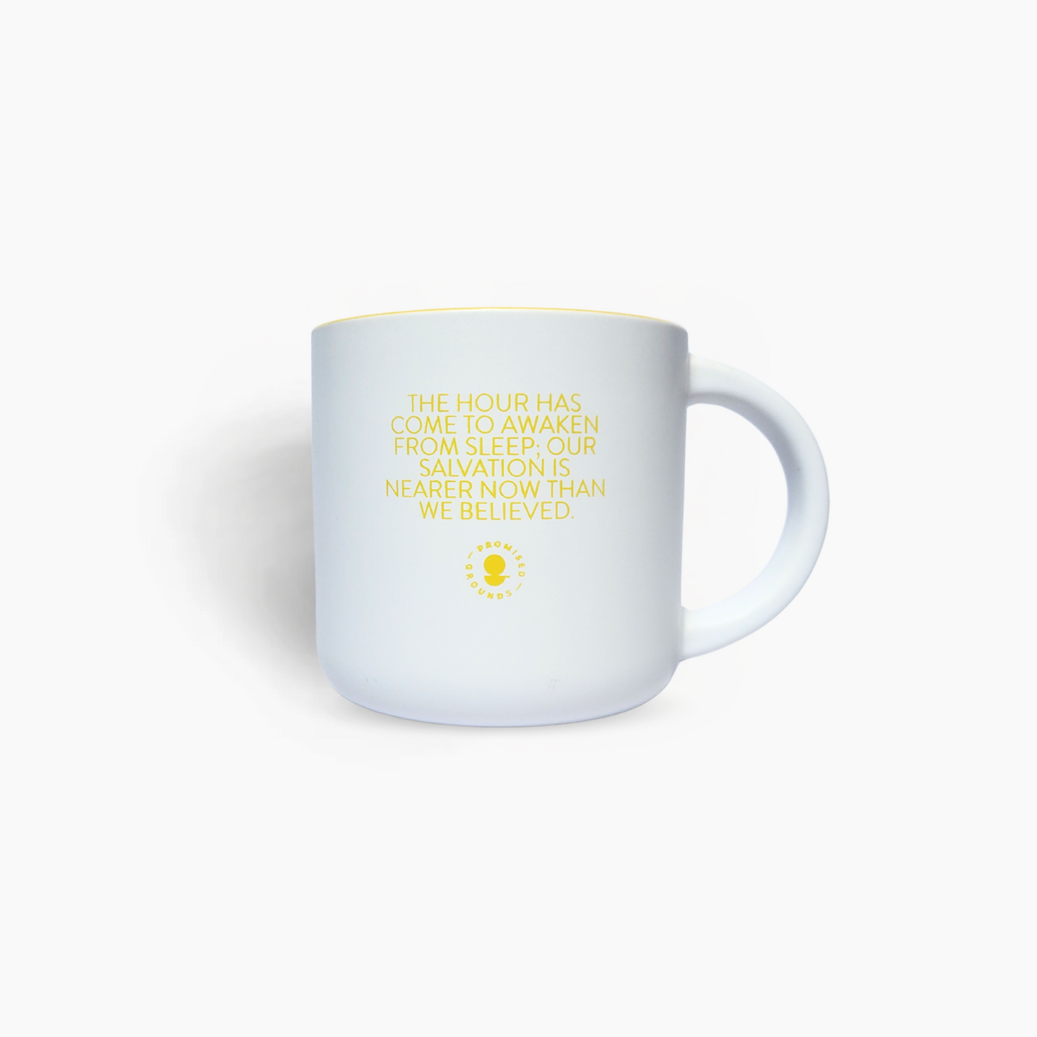 Wake Up with Purpose – Romans 13:11 Mug