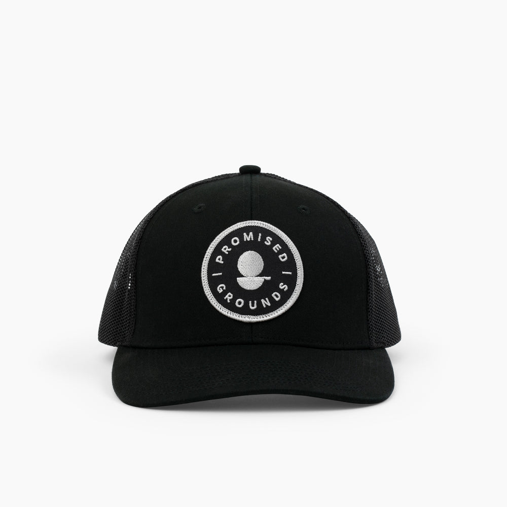 the pg patch hat, black