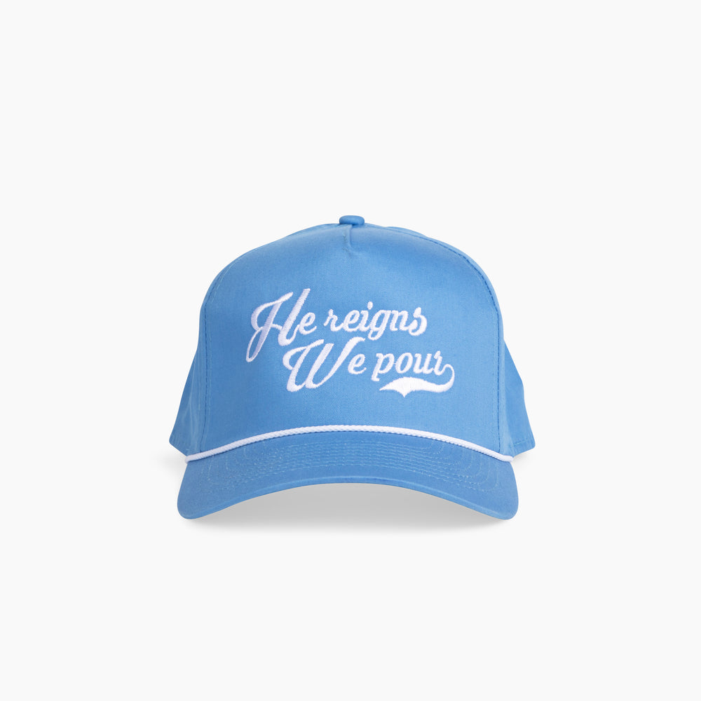 the golf hat | blue + white