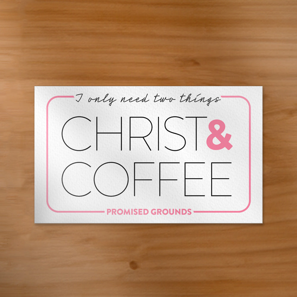 Christ & Coffee Sticker