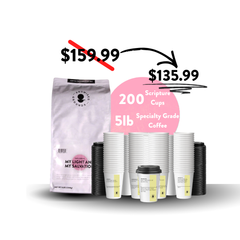Church Brew Bundle –  Bulk 5lb Coffee & Cups with a Calling (Yellow Paper Cups) - Promised Grounds