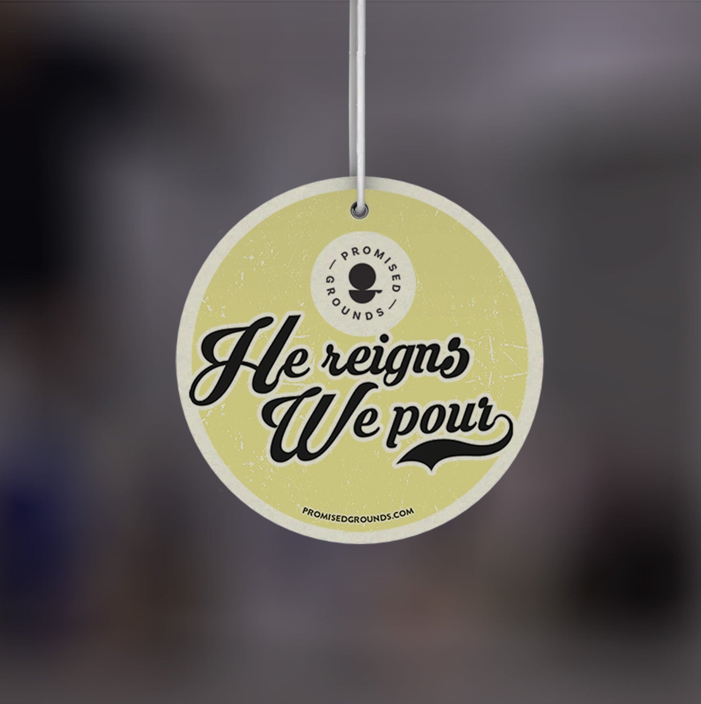 Ride with Christ | Car Freshener - Promised Grounds