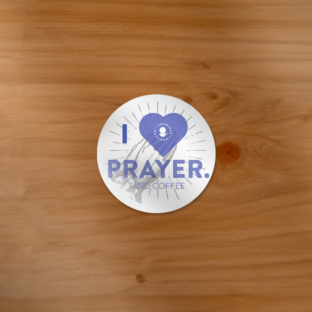 I Love Prayer Sticker