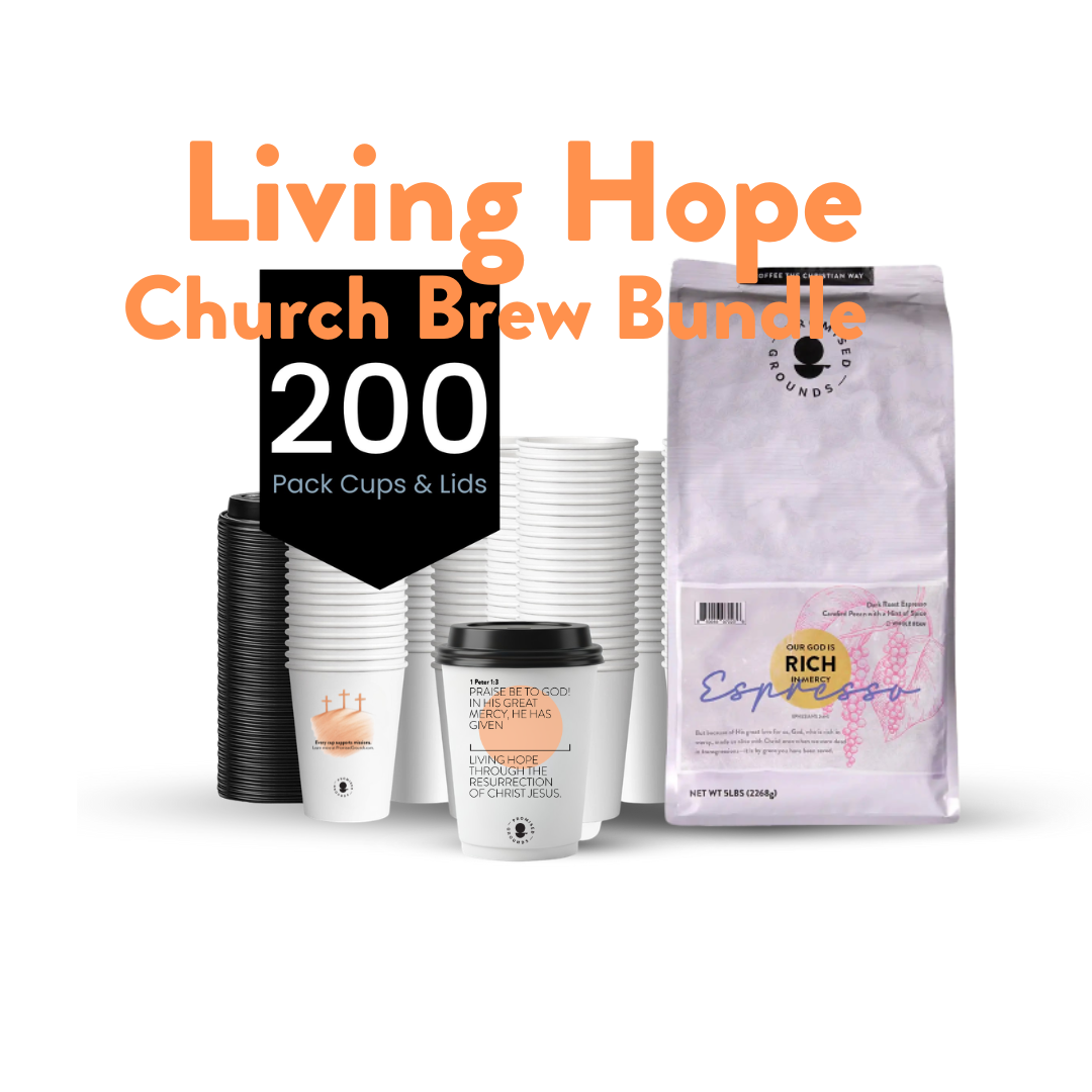 Living Hope Church Brew Bundle/Bulk Cups & Coffee - Promised Grounds