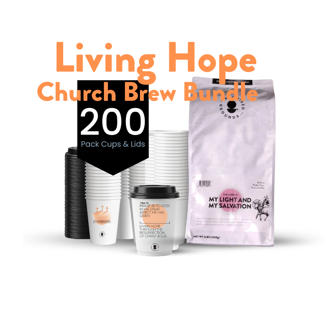 Living Hope Church Brew Bundle/Bulk Cups & Coffee - Promised Grounds