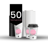 Pink Paper Scripture Cups & Lids - Promised Grounds