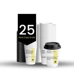 Yellow Paper Scripture Cups & Lids - Promised Grounds