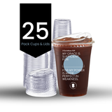 Blue Plastic Scripture Cups & Lids - Promised Grounds