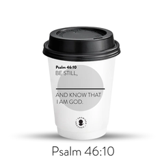 Grey Scripture Hot Coffee Cups – Nehemiah 8:10