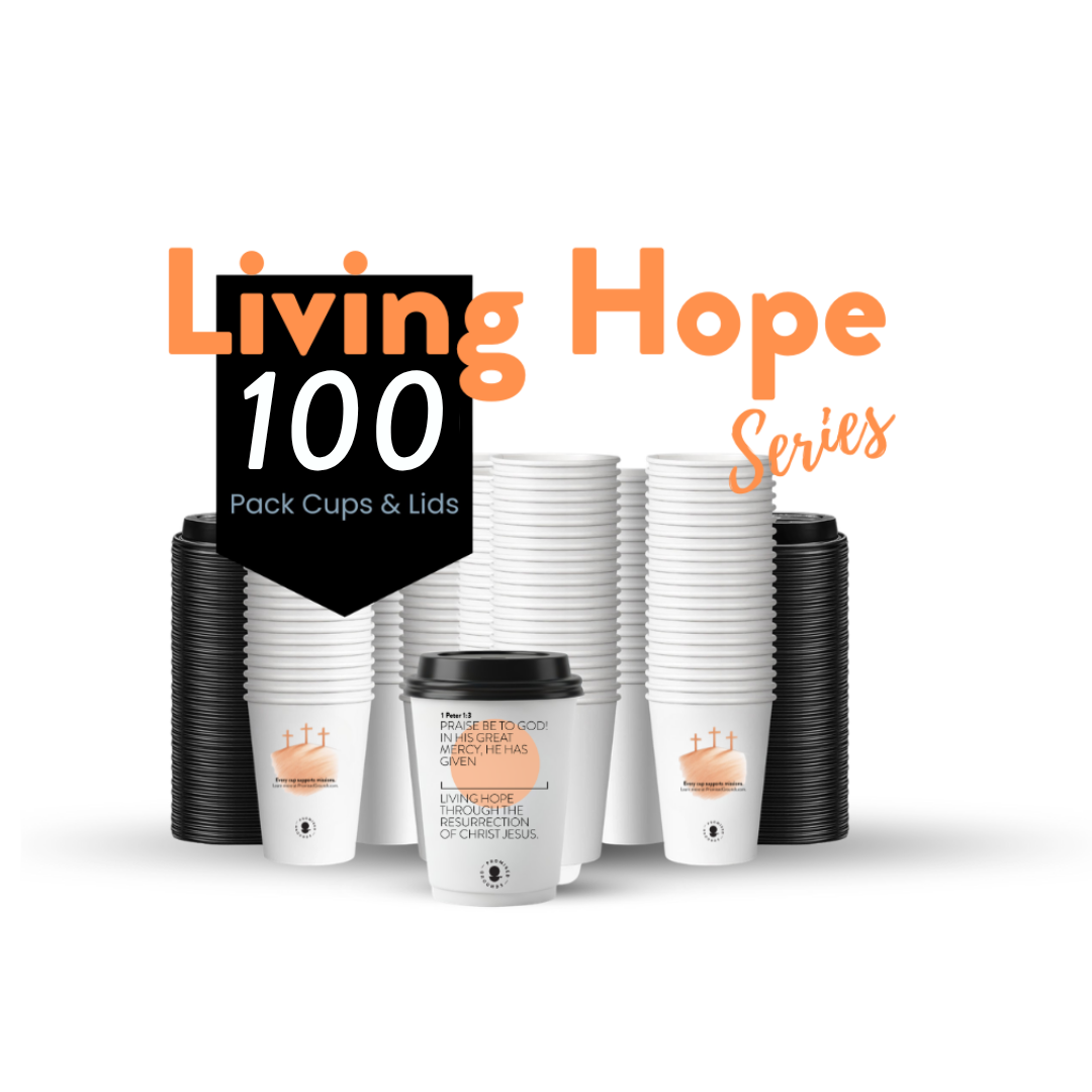 Living Hope Series - Paper Scripture Cups & Lids - Promised Grounds